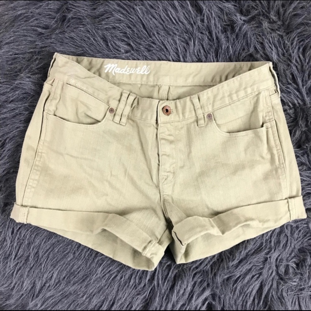 Madewell Garment-Dyed Midi Shorts